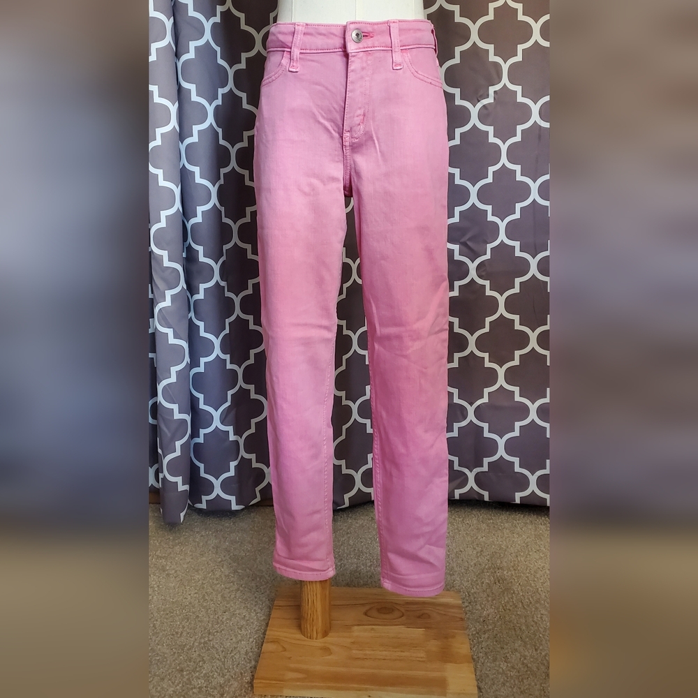 Abercrombie Kids Girls Jeans- Pink Size 11/12
